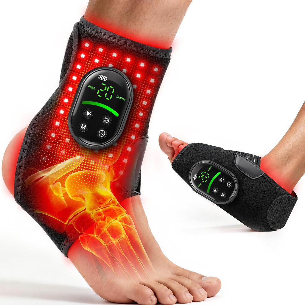 Terapia de luz roja para pies y tobillo, 72 LED Tri-Chip