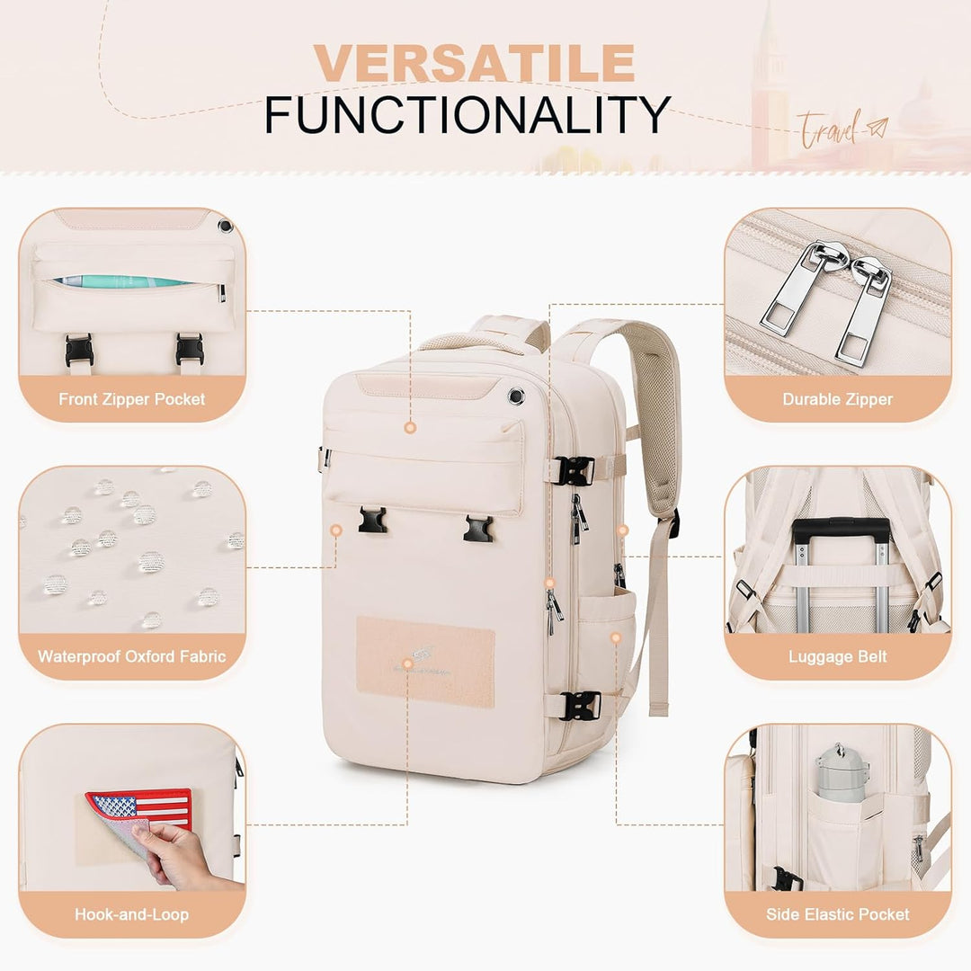 Maelstrom Mochila de viaje para mujeres y hombres, mochila para lap...