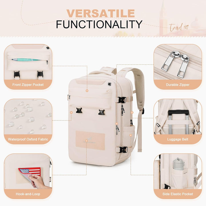 Maelstrom Mochila de viaje para mujeres y hombres, mochila para lap...