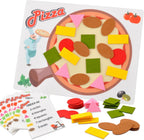 CHEFAN Juguetes para contar pizza para niños pequeños, juguetes de...