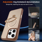 Funda compatible con iPhone 16 Pro con soporte, color marrón desierto