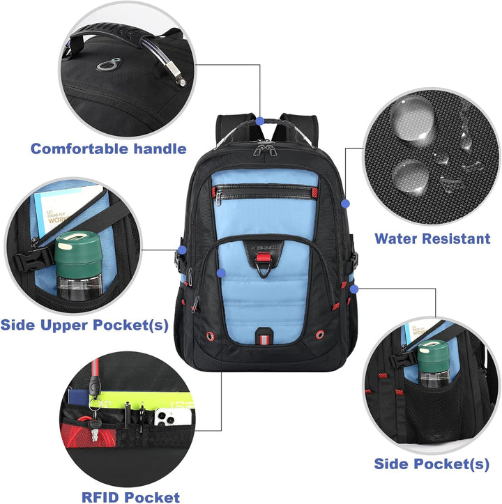 Z-MGKISS Mochila para Portátil Extra Grande de 18.4"-19", M...