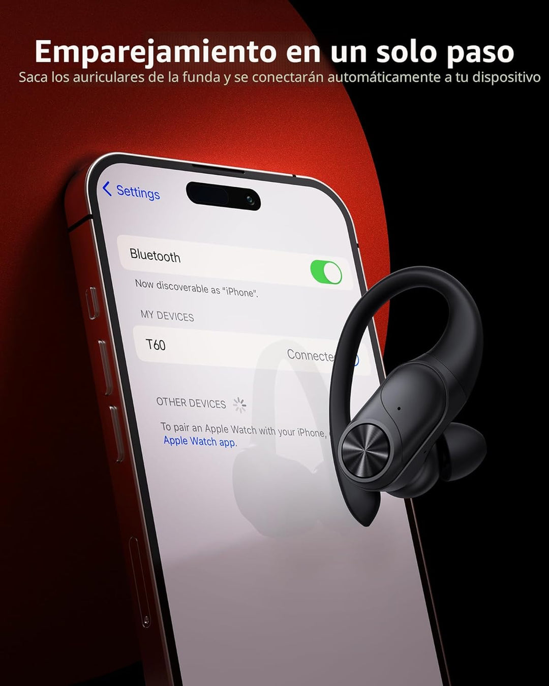 PocBuds Auriculares Bluetooth Auriculares Inalámbricos 80hrs Tiempo...