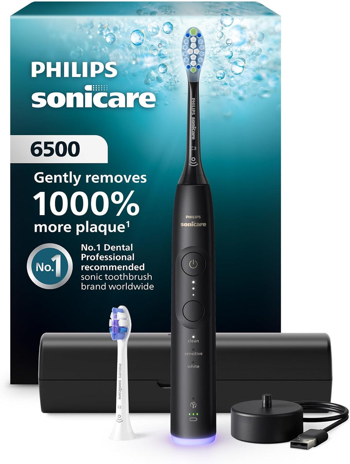 Philips Sonicare 6500 - Cepillo de dientes eléctrico recargable, 2...