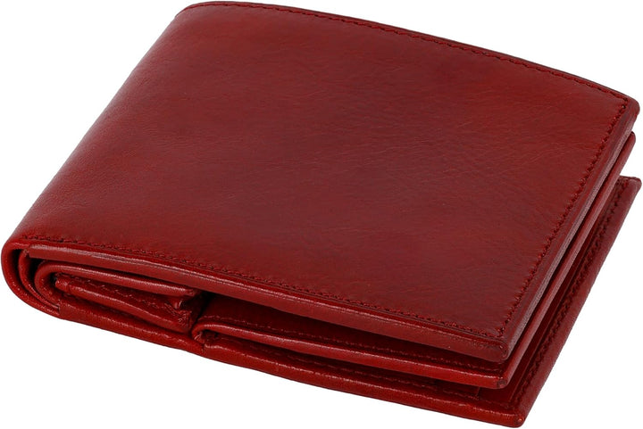 Time Resistance Cartera de cuero para hombre - Billetera italiana p...