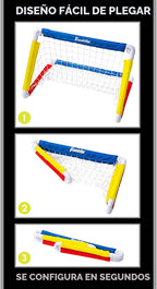 Franklin Sports Portería de fútbol infantil con pelota y bomba - 24 X 16