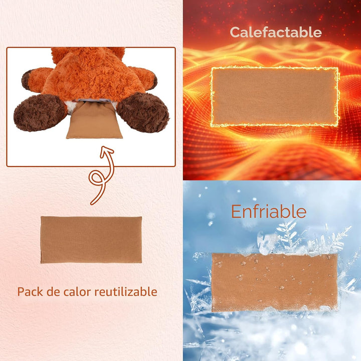 GILFWM 63,5 cm 2,27 kg Animales de peluche con peso Zorro, peluche...