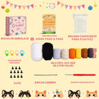 MAGIMUSE Kit de ganchillo para principiantes, kit de ganchillo para principiantes con tutoriales en video paso a paso, kits de animales de ganchillo DIY para manualidades, suministros de tejido