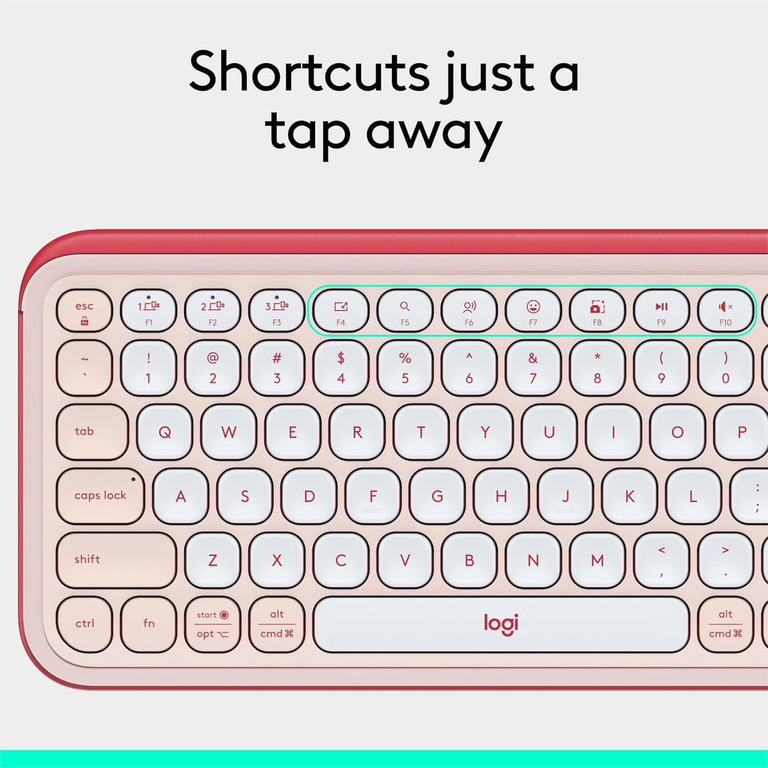 Logitech POP ICON Keys Teclado Bluetooth inalámbrico, escritura cóm...
