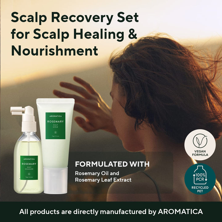 AROMATICA Set coreano para el cuidado del cabello con aroma a raíz...
