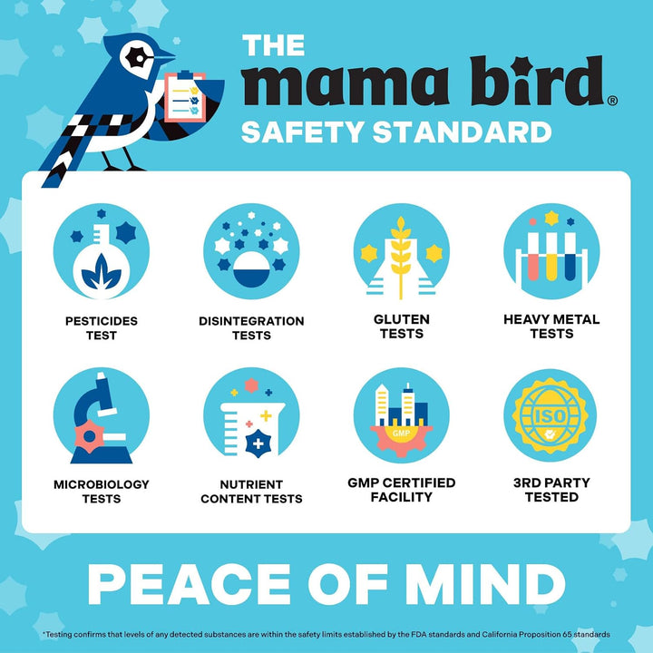 Mama Bird Infant Multi+ Drops (60 porciones) a partir de 6 meses -...