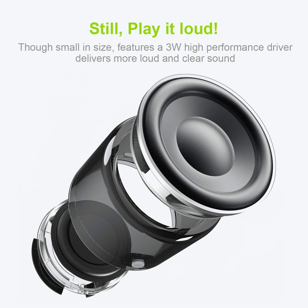 EWA - Minialtavoz Bluetooth A106 con estuche de viaje, radiador de...