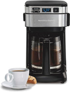 Hamilton Beach FrontFill Cafetera de Goteo Programable para 12 Tazas