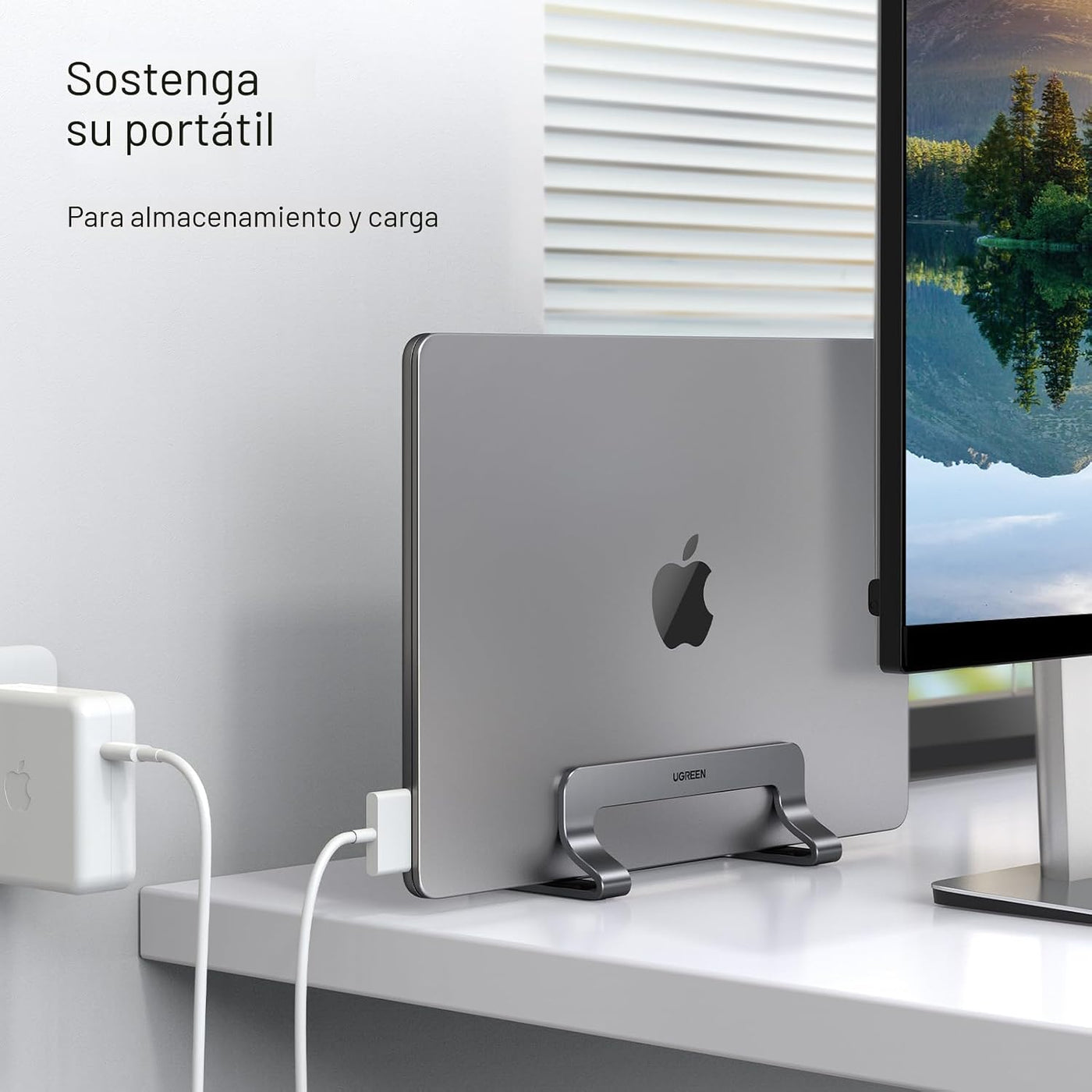 UGREEN Soporte vertical para laptop para escritorio compatible con...