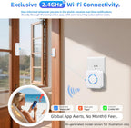 Timbre con sensor de puerta WiFi, sensor de ventana de alerta de apertura