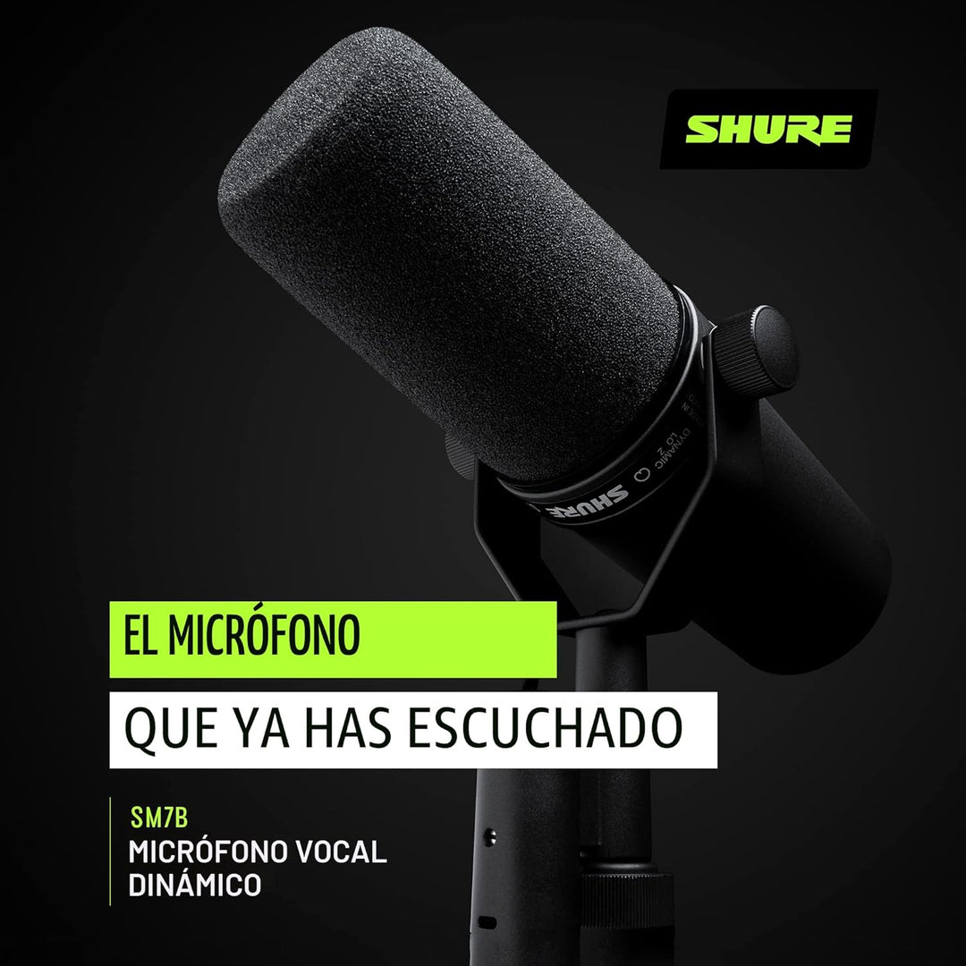 Shure SM7B Micrófono dinámico vocal \u2013 Micrófono de estudio XLR...