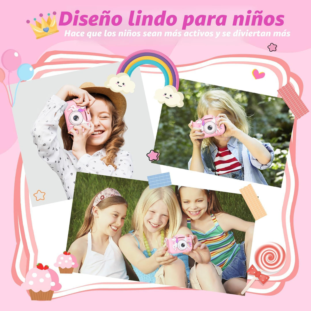 Cámara Mejorada para Niños para Niñas, Regalos de Navidad y Cumplea...