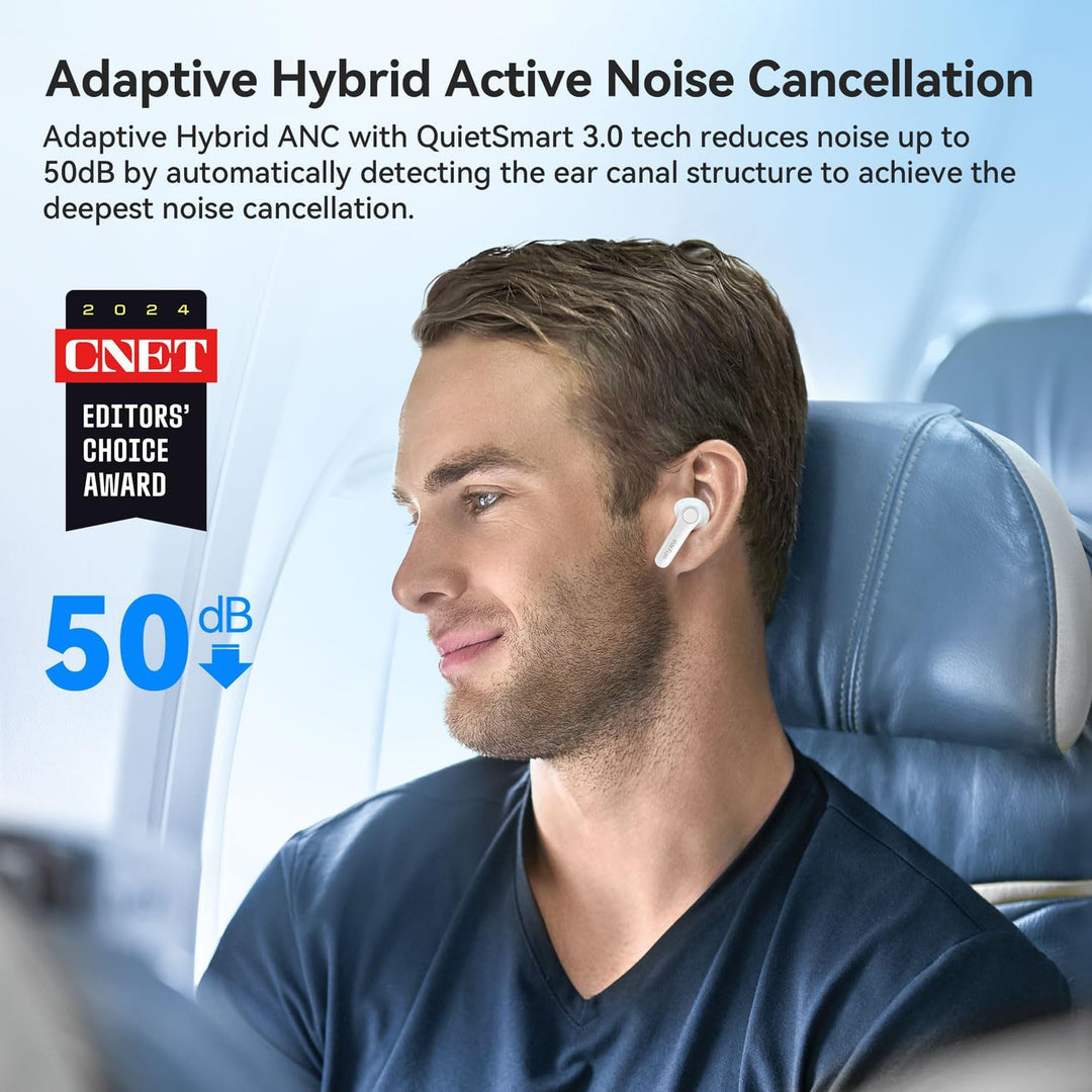 EarFun Air Pro 4 Auriculares inalámbricos híbridos adaptativos con...