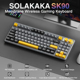 SOLAKAKA SK90 75% Teclado Inalámbrico para Juegos - 4000mAh Tri-Mod...