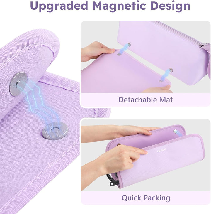 MOKURA Bolsa de viaje para herramientas de cabello con mat resisten...