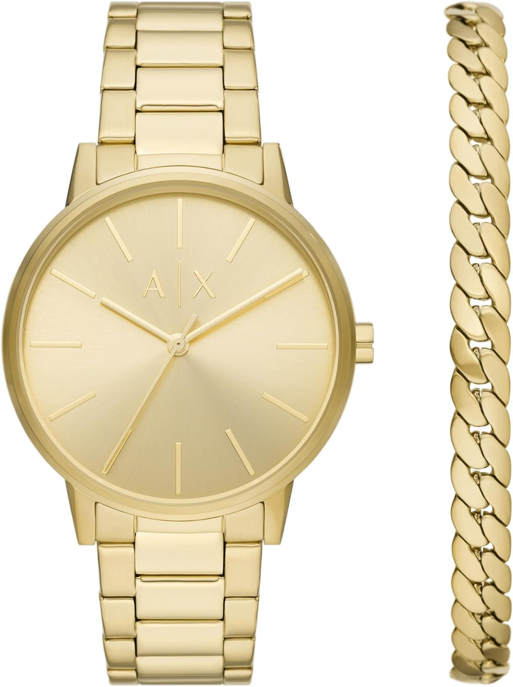 A|X Armani Exchange Reloj para hombre con pantalla analógica de tres manecillas y correa de acero inoxidable o cuero, reloj para hombre
