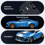 Ford Auto de control remoto para niño (escala 1:24 Shelby Super Snake-azul)