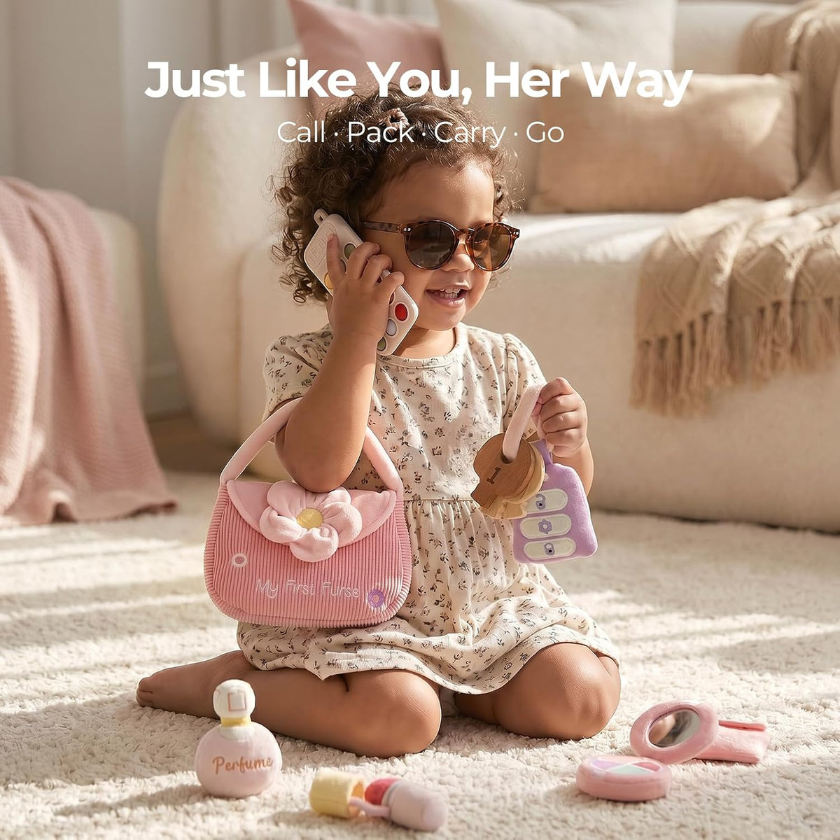 My First Baby Purse, 10 piezas de juguete sensorial para bebés y