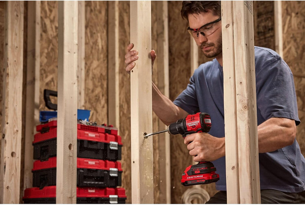 CRAFTSMAN V20 BRUSHLESS RP Taladro Atornillador, Batería y Cargador (CMCD714D1)