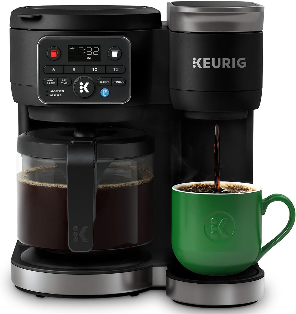 Keurig K-Duo - Cafetera caliente y helada de una sola porción y jarra