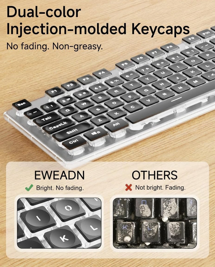 SEUNKWANG EWEADN GX710S - Teclados retroiluminados para computadora...
