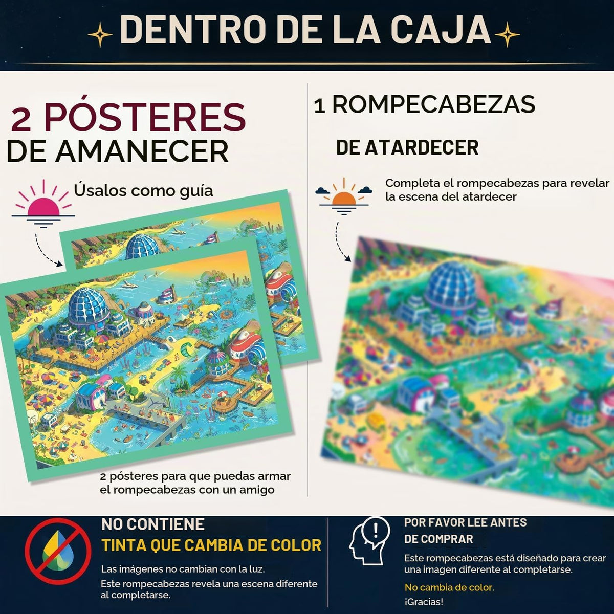 Time Warp Puzzle – Lagoona Matata - Rompecabezas de 1000 Piezas para Adultos