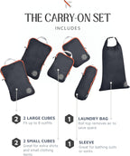 TRIPPED Travel Gear Paquete de 6 cubos de compresión para equipaje de mano