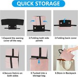 HoYiXi Parasol plegable para laptop y escudo de privacidad, se adap...
