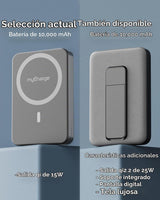 myCharge CliqAir - Banco de energía magnético de 10000 mAh, diseño...