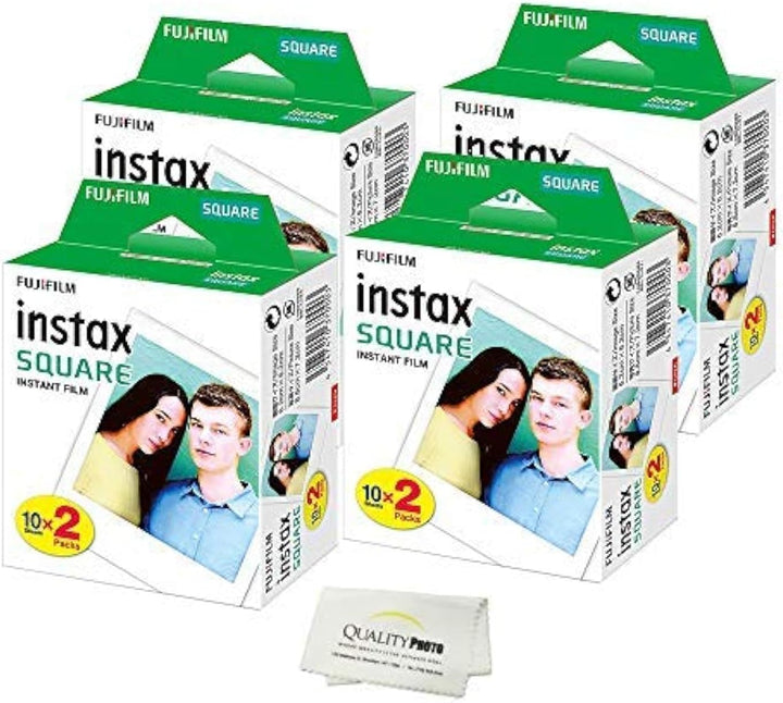 Película instantánea Fujifilm Instax Square - 80 exposiciones + pañ...