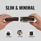 Kings Loot Billetera minimalista delgada con clip para dinero, trufa