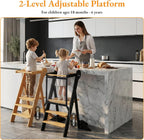 COSYLAND: Tablero para Niños Pequeños de Pie, Escalón Plegable para Niños Pequeños, Escalón de Cocina para Niños
