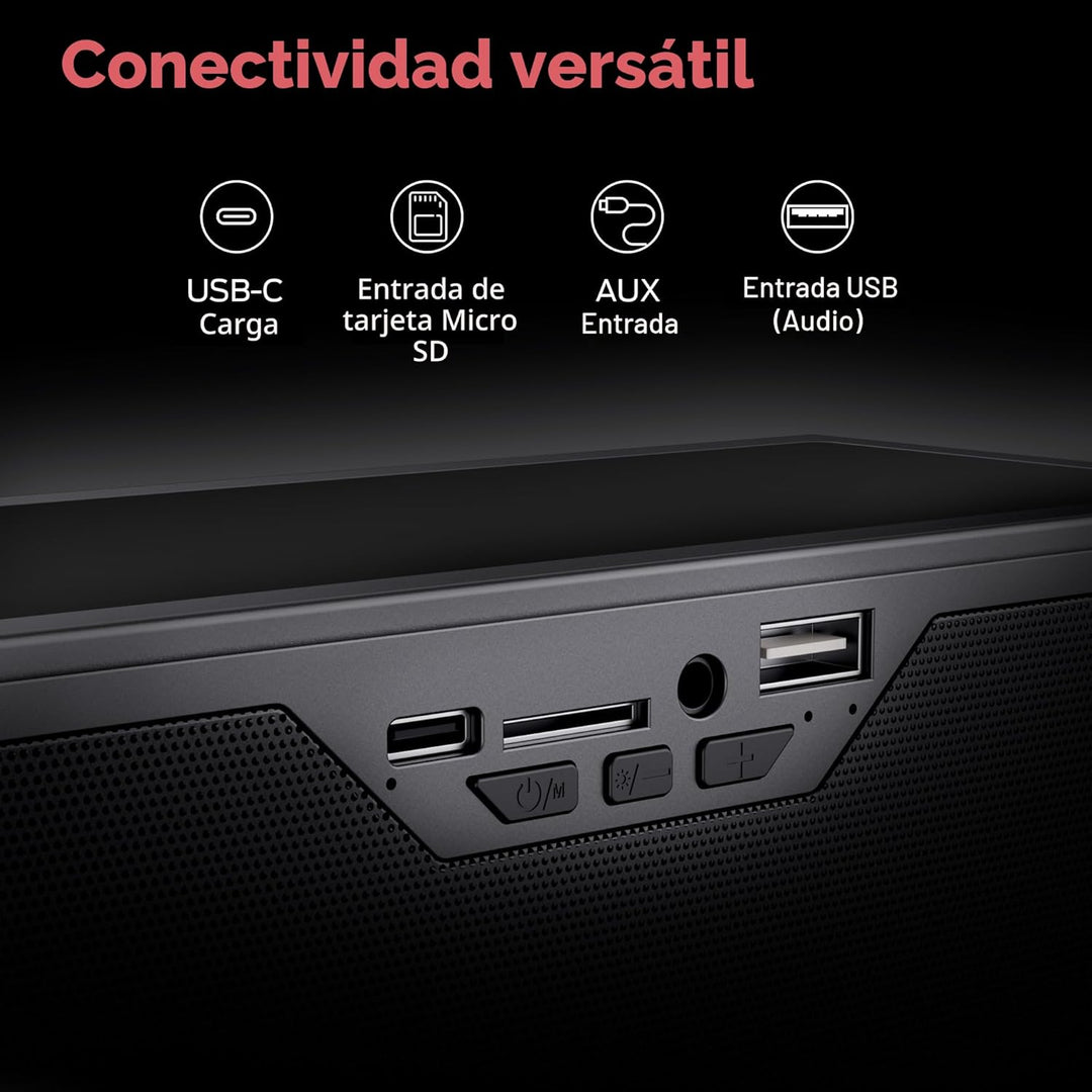 Monster Altavoz Bluetooth S280, sonido estéreo de 40 W, graves prof...