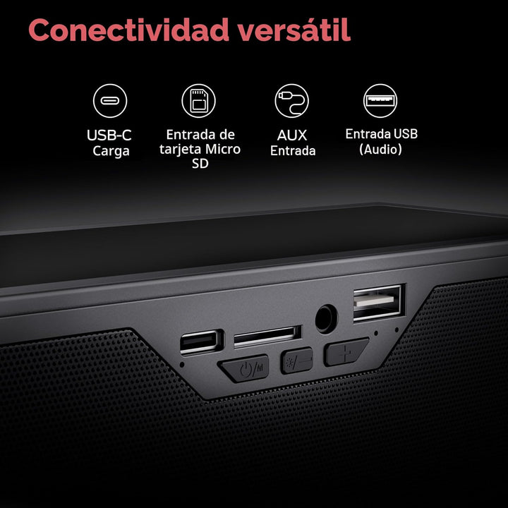 Monster Altavoz Bluetooth S280, sonido estéreo de 40 W, graves prof...