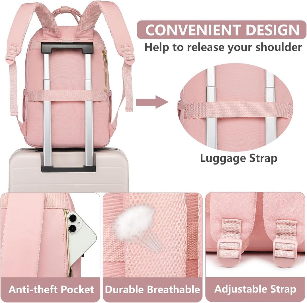 bagswan Mochila para Laptop para Mujeres Bolsa, 15,6 pulg.