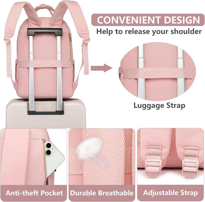 bagswan Mochila para Laptop para Mujeres Bolsa, 15,6 pulg.