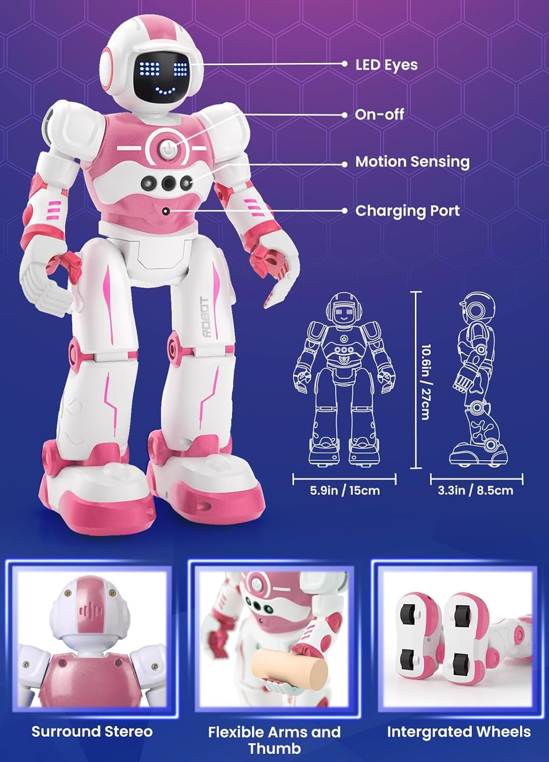 EduCuties Juguetes Robot para Niños, Robot Juguete Inteligente Prog...