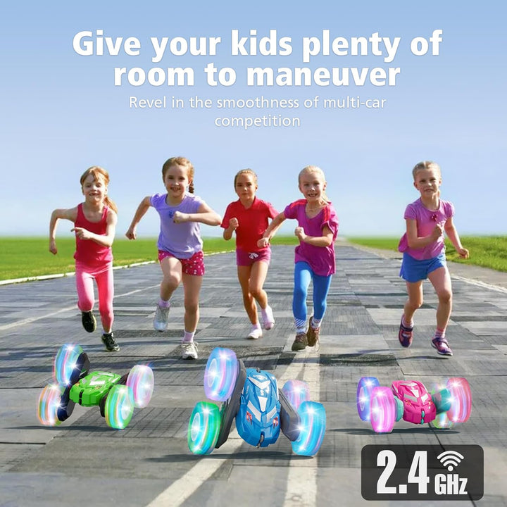 Amicool Auto a control remoto para niños de 6 a 12 años con luz int...