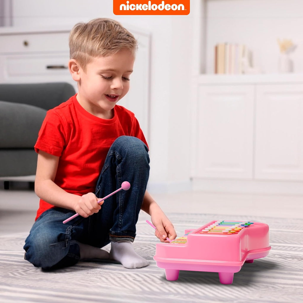 Lollipop Paw Patrol Xilófono y piano 2 en 1 – Juguete musical interactivo para niños pequeños – Canciones reales, diversión educativa que ofrece modos de xilófono y piano en un juguete encantador (Paw Patrol Purple)