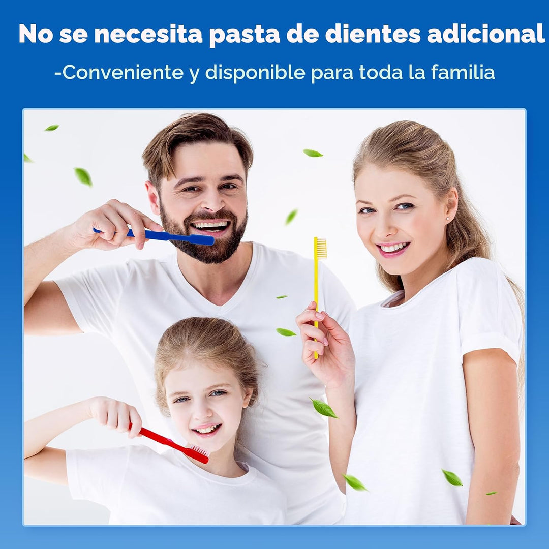 Navona 50 cepillos de dientes desechables con pasta dental incorpor...