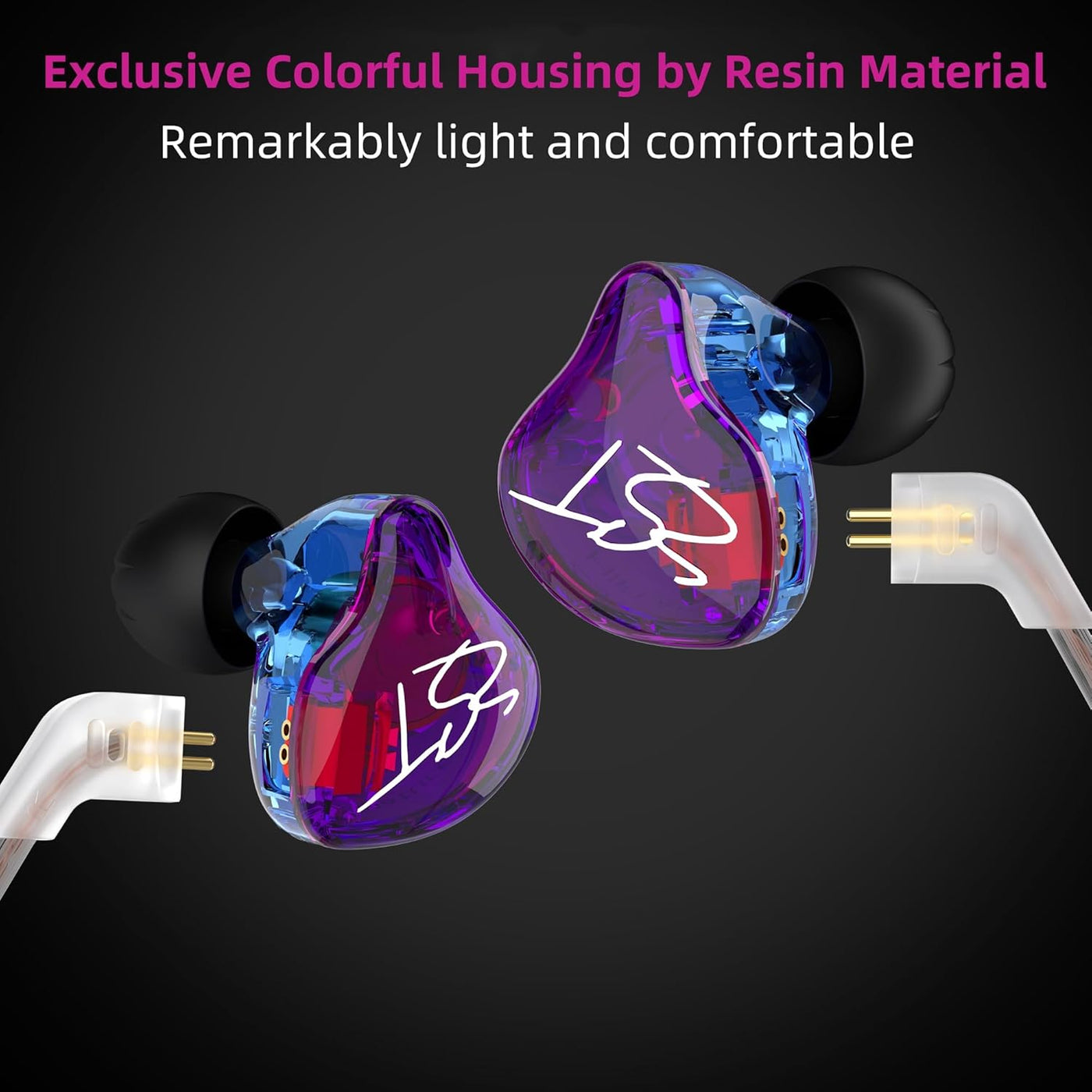 YINYOO Easy KZ ZST Auriculares Intrauditivos Híbridos Coloridos de...