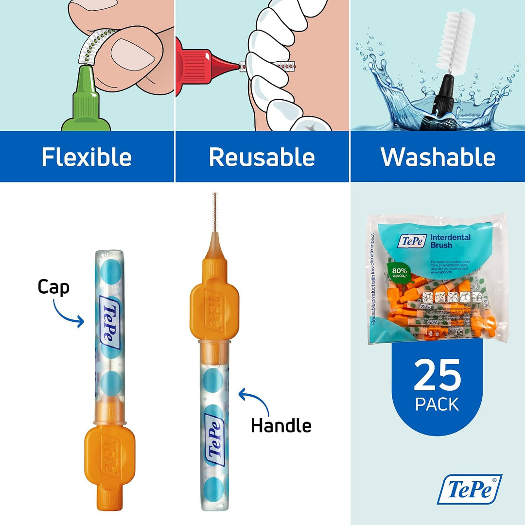 Cepillo interdental original TePe, suave cepillo dental para limpie...