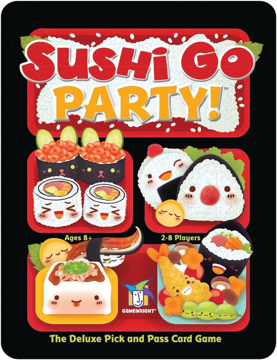 Sushi Go Party! - El juego de cartas deluxe de seleccionar y pasar de Gamewright, multicolor