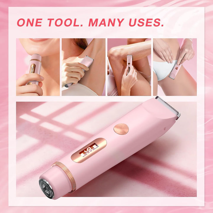 AMURS Recortadora de bikini para mujer, recortadora eléctrica de do...