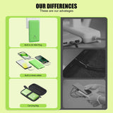 Cargador portátil de 10000 mAh con cables integrados y enchufe de p...
